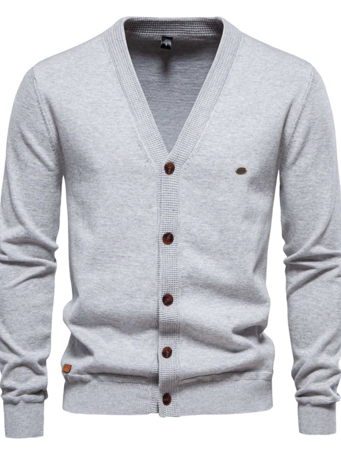 Men's Button Down V-Neck Cardigan - Smart Shopper