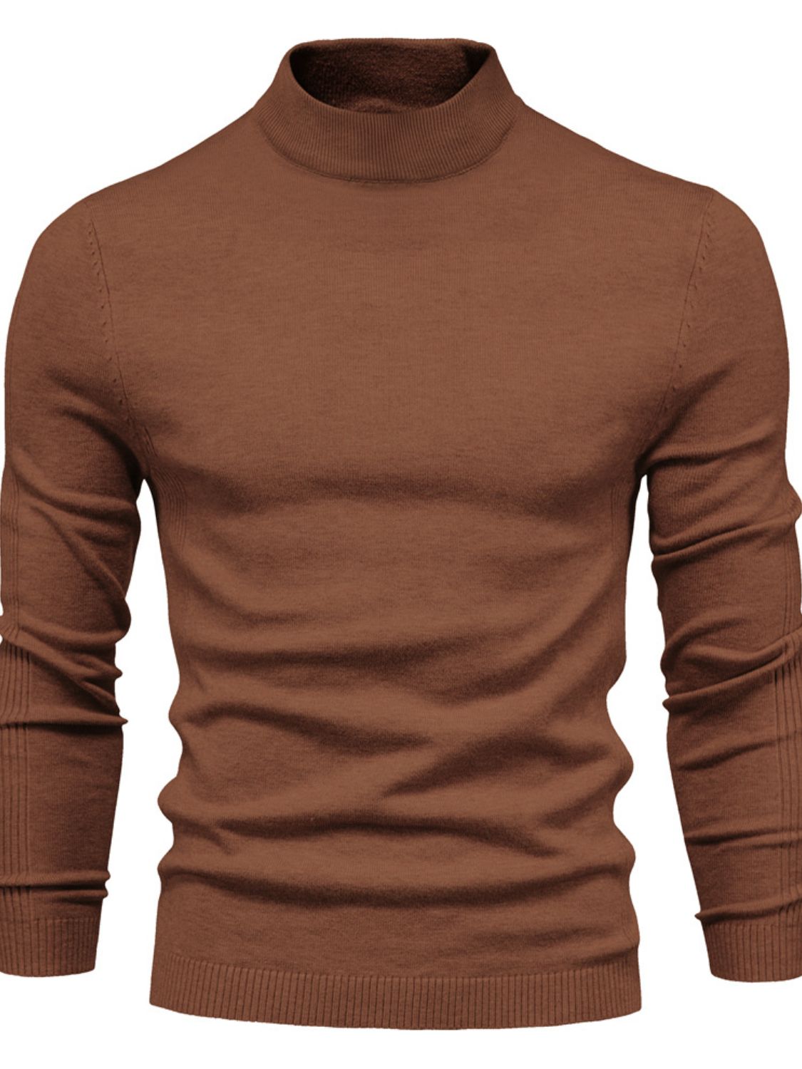 Men's Mock Neck Long Sleeve Sweater - Smart Shopper