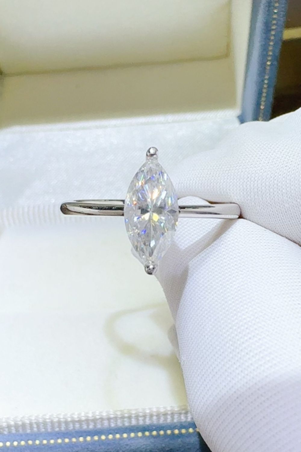 2 Carat Moissanite 925 Sterling Silver Ring - Smart Shopper