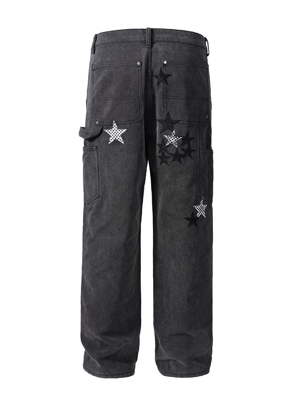 Men's Pocketed Star Jeans - Smart Shopper