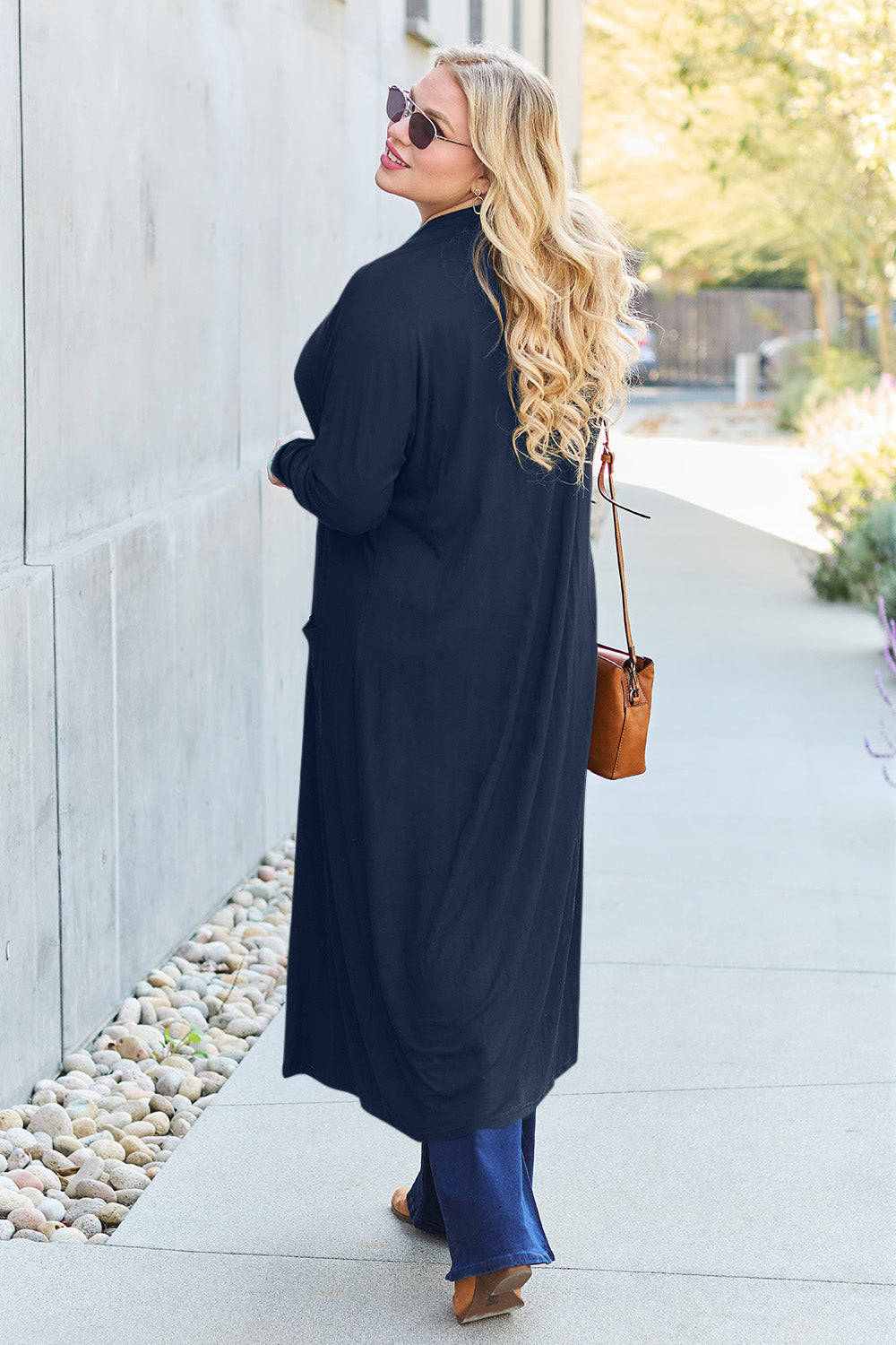 Basic Bae Full Size Open Front Long Sleeve Cover Up - Smart Shopper