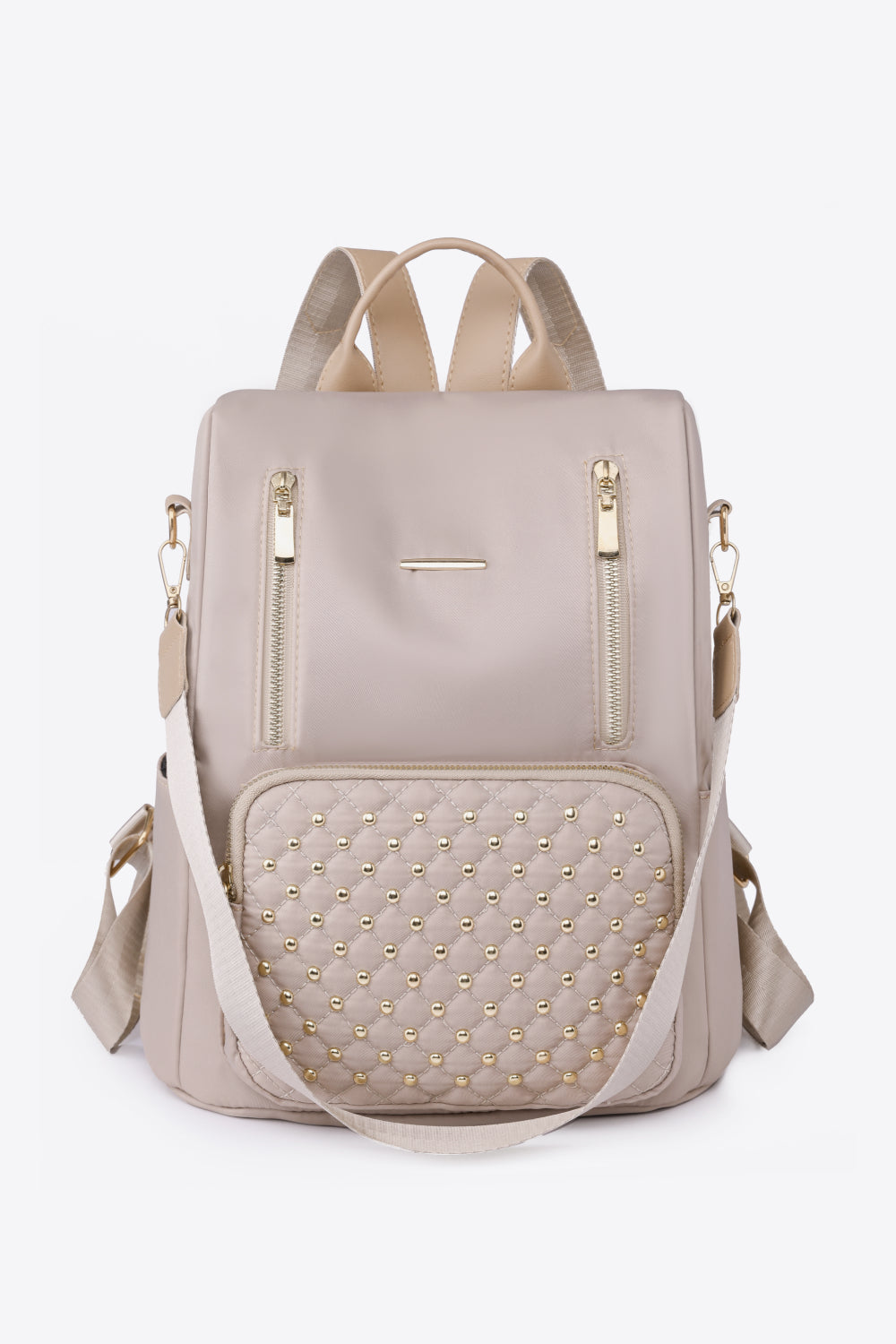 Zipper Pocket Beaded Backpack - Smart Shopper