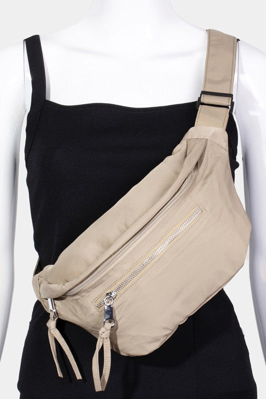 Fame Multi Pocket Nylon Crossbody Bag - Smart Shopper