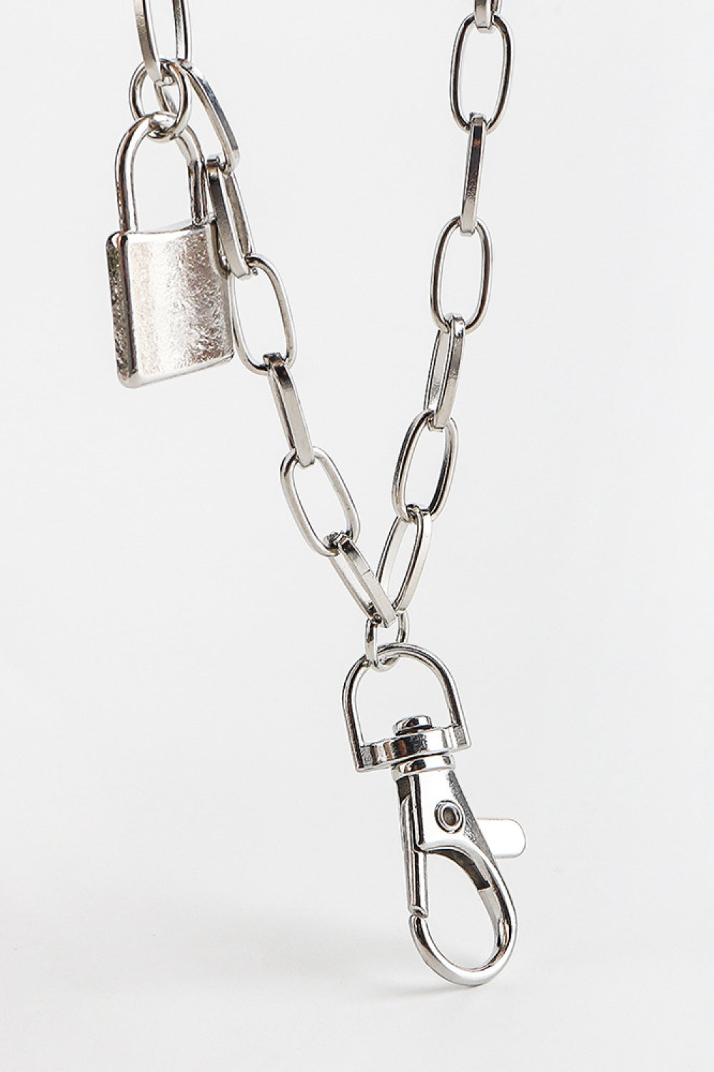 Double Layered Iron Chain Belt with Lock Charm - Smart Shopper