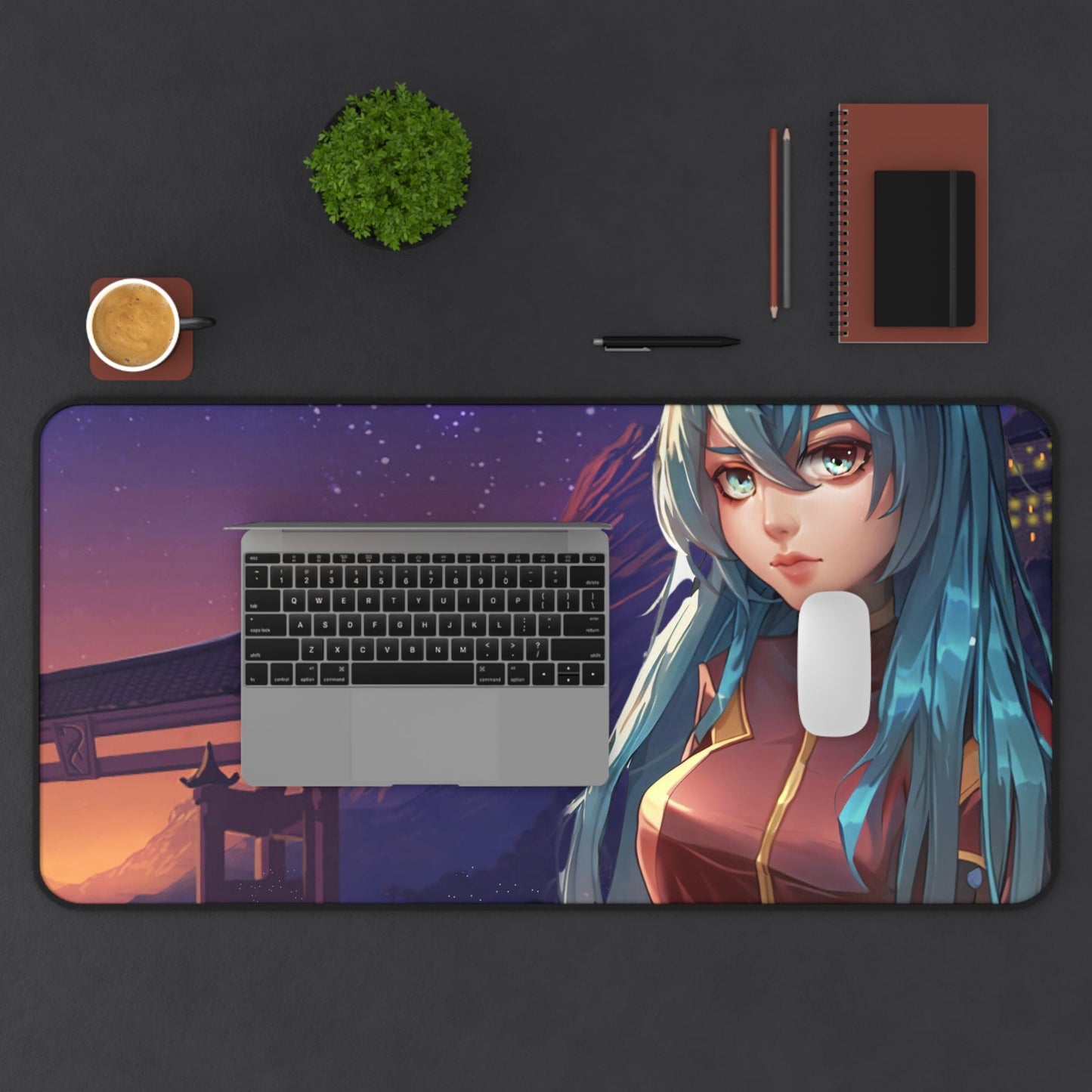 Anime Girl in Space Suit Desk Mat - Smart Shopper