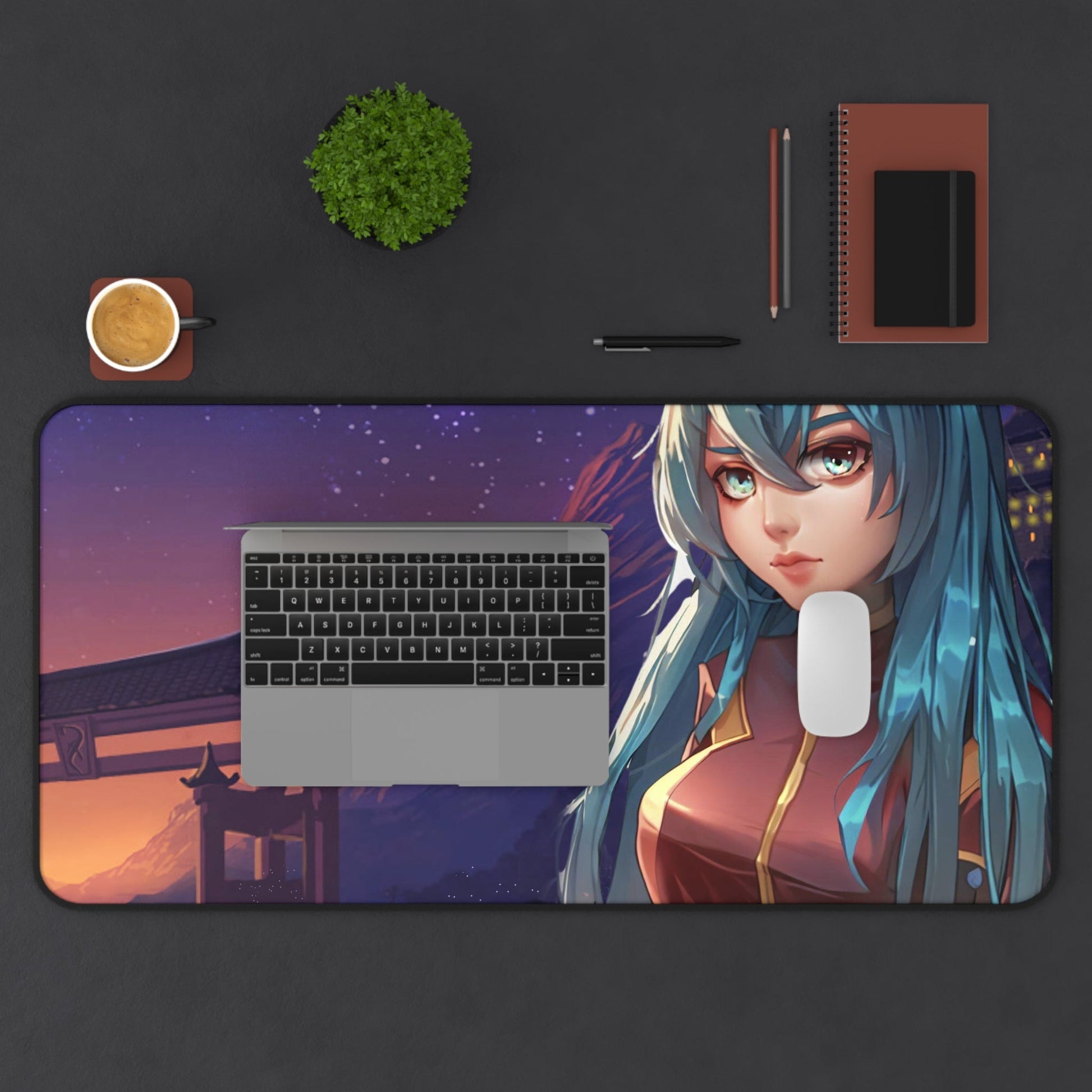 Anime Girl in Space Suit Desk Mat - Smart Shopper