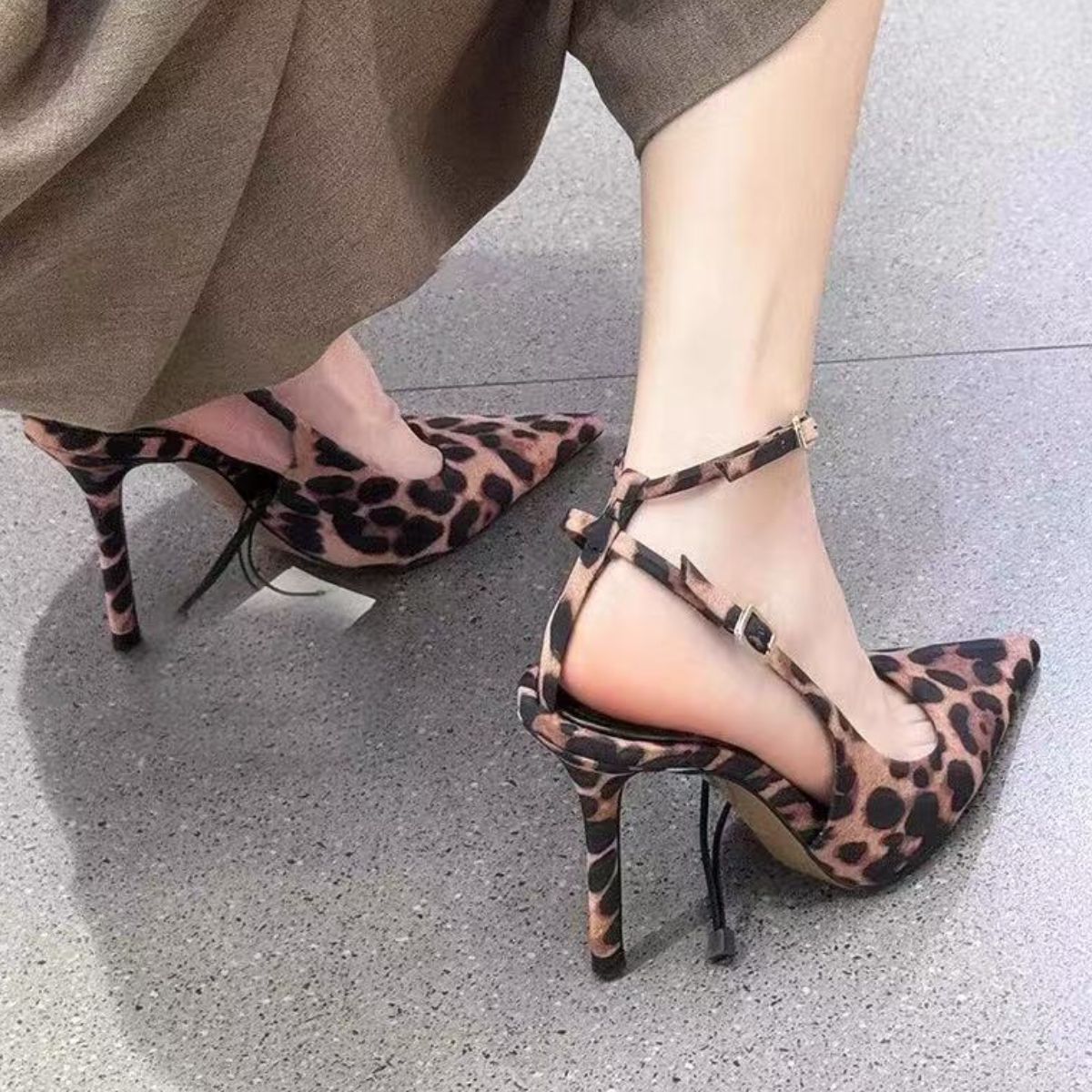 Leopard Point Toe Stiletto Pumps - Smart Shopper