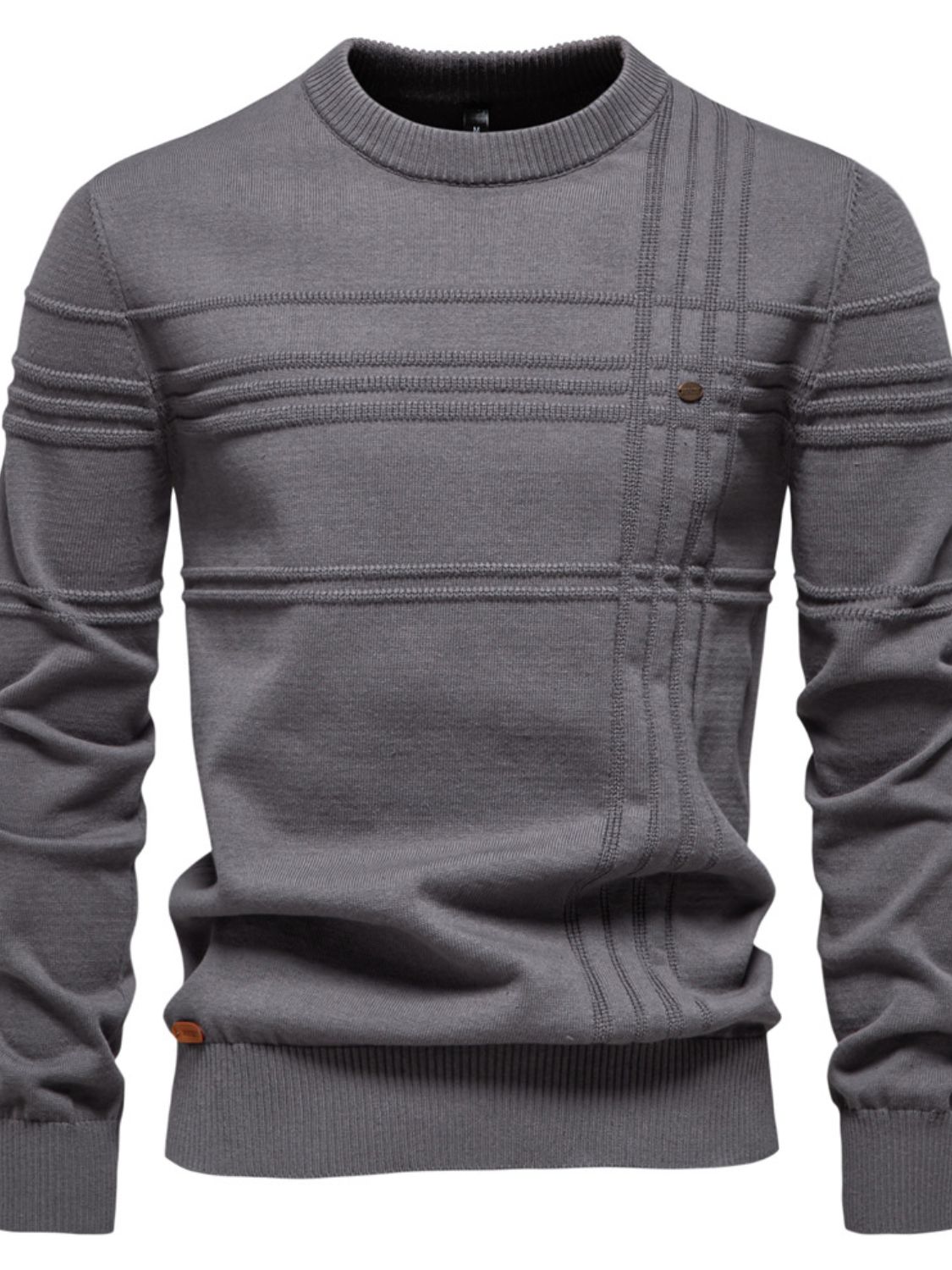 Men's Round Neck Striped Sweater - Smart Shopper