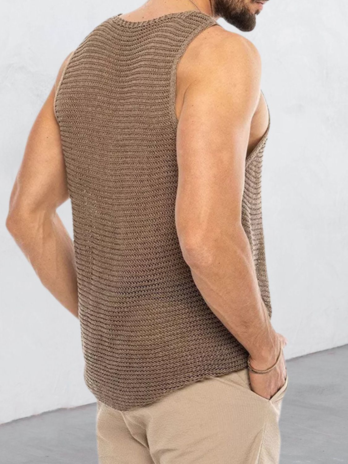 Men's Plus Size Scoop Neck Knit Tank - Smart Shopper