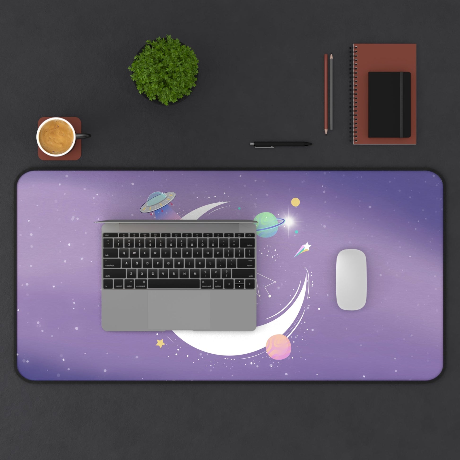 Chilling Alien Space Theme Desk Mat - Smart Shopper