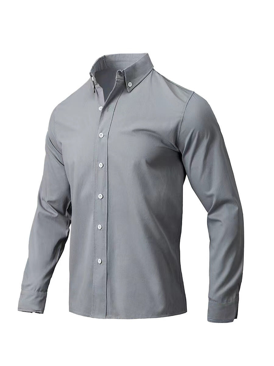 Men's Full Size Collared Neck Button Down Shirt Plus Size - Smart Shopper