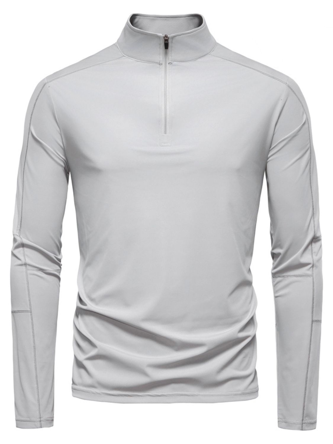 Men's Sun Protection Long Sleeve Half-Zip T-Shirt - Smart Shopper