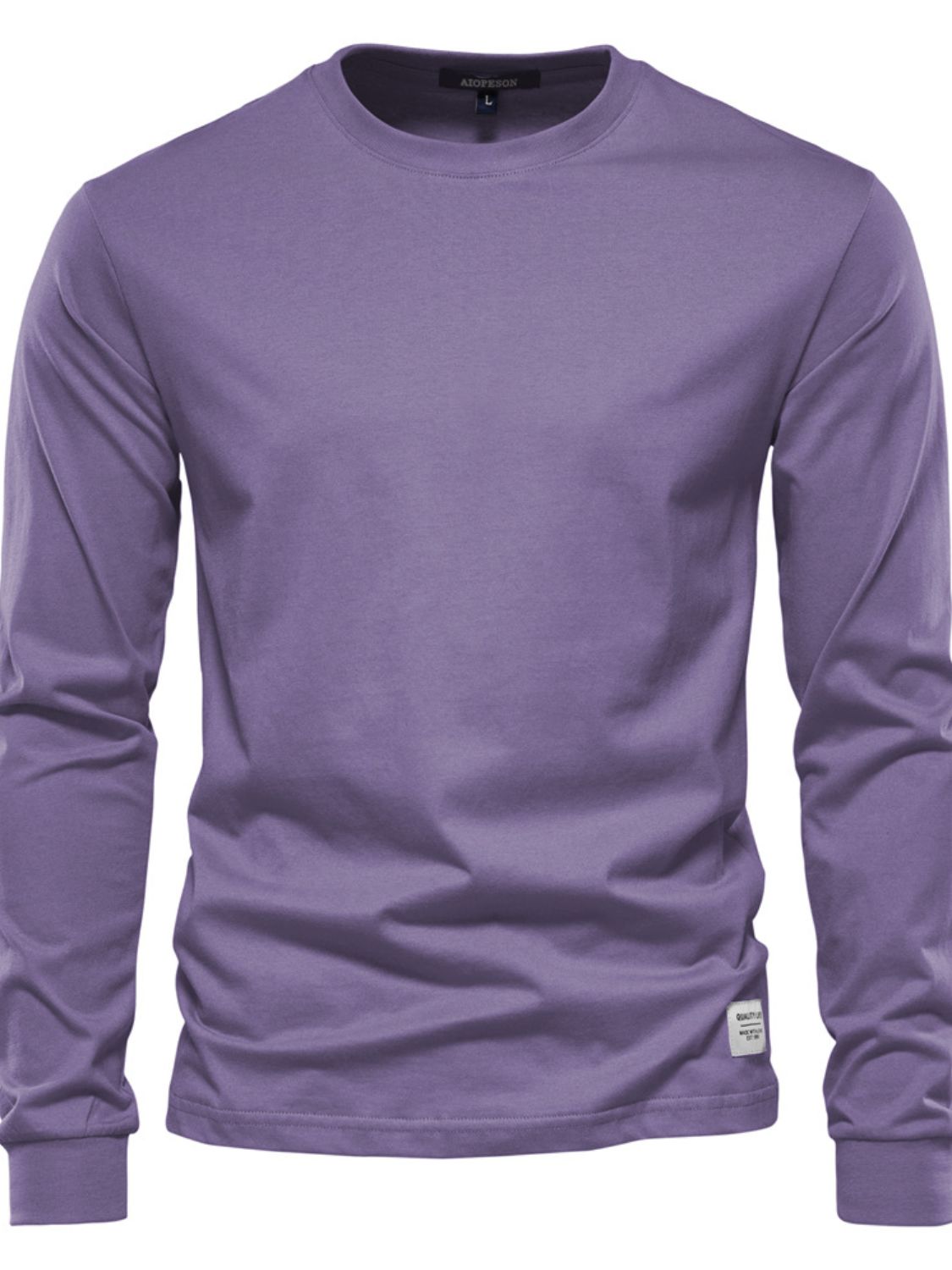 Men's Full Size Round Neck Long Sleeve T-Shirt Plus Size - Smart Shopper