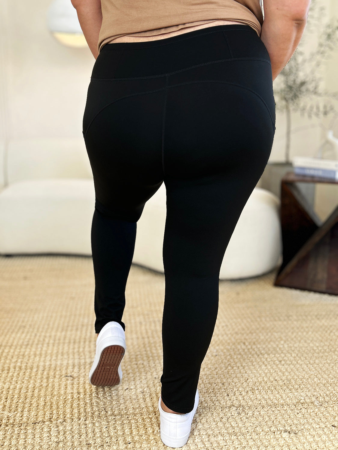 Wide Waistband Sports Leggings - Smart Shopper