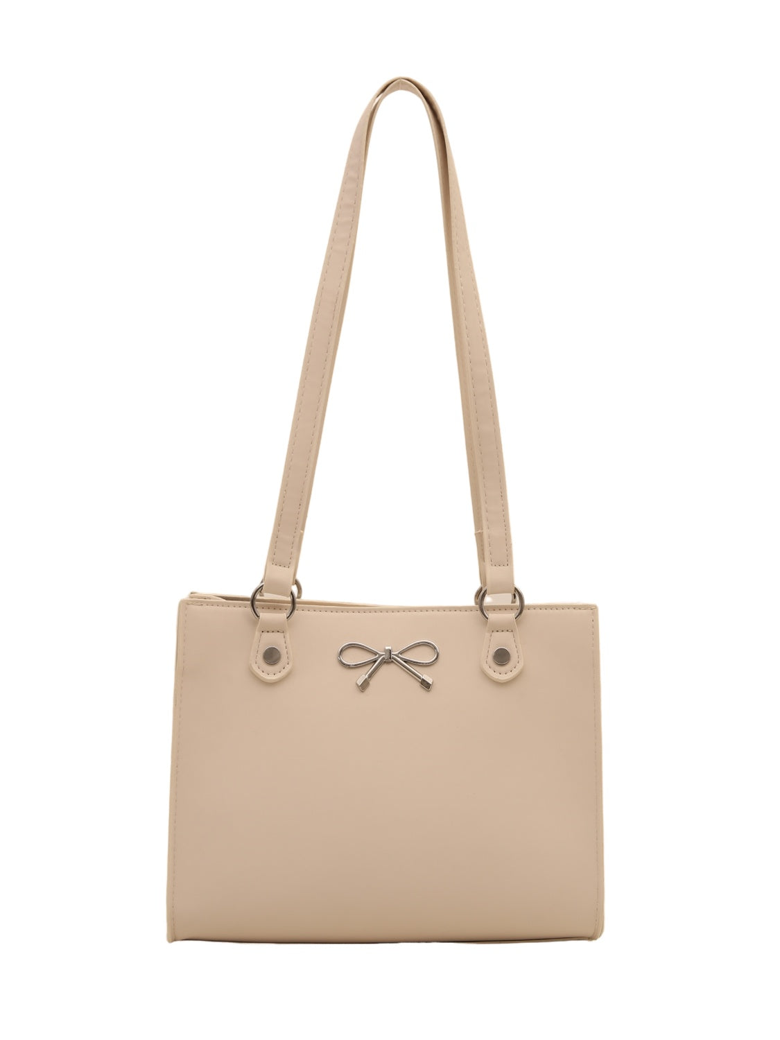 Bow PU Leather Shoulder Bag - Smart Shopper