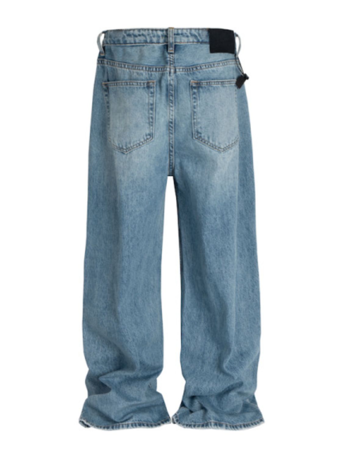 Men's Wide Straight Jeans with Pockets - Smart Shopper