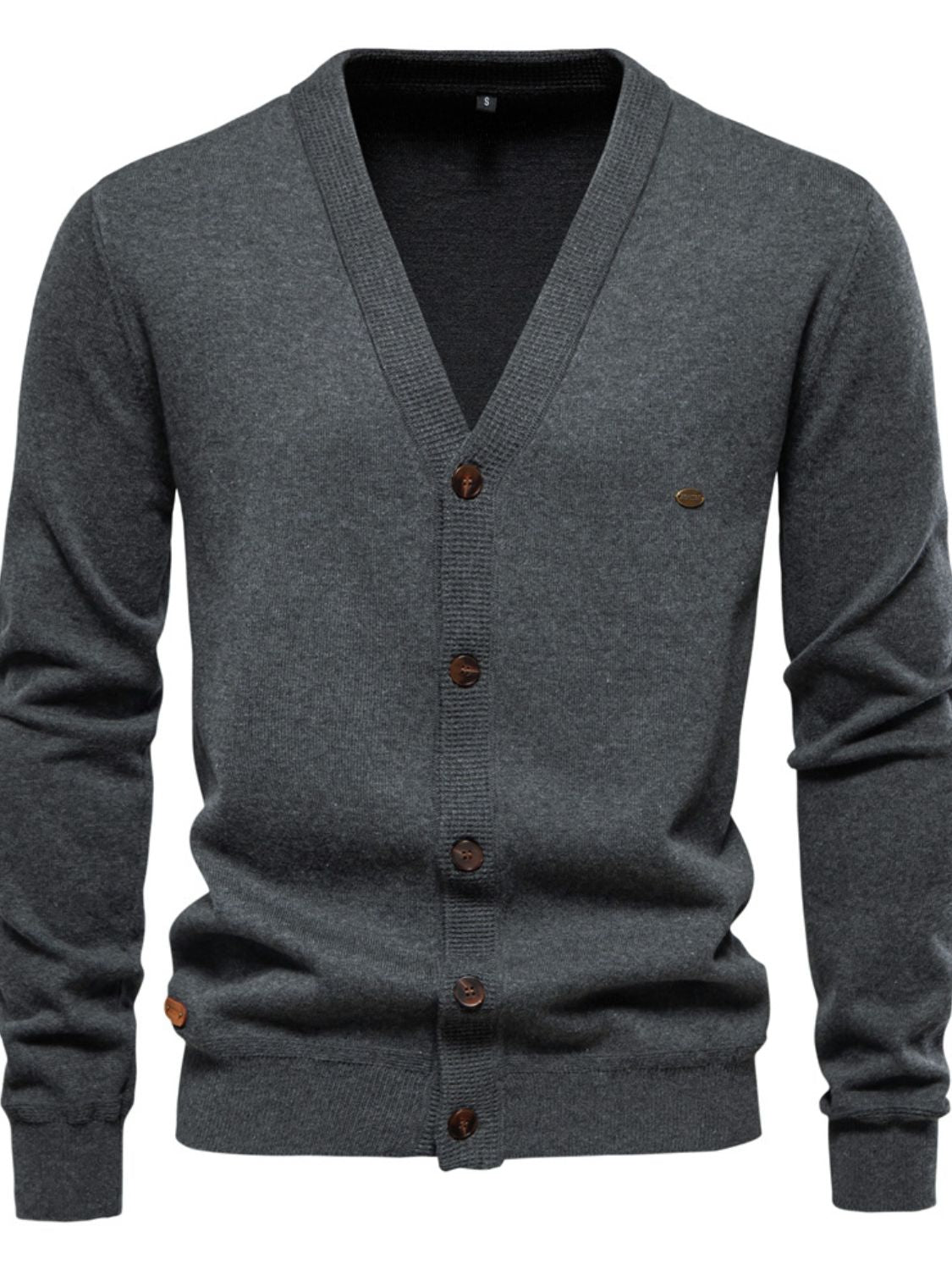 Men's Button Down V-Neck Cardigan - Smart Shopper