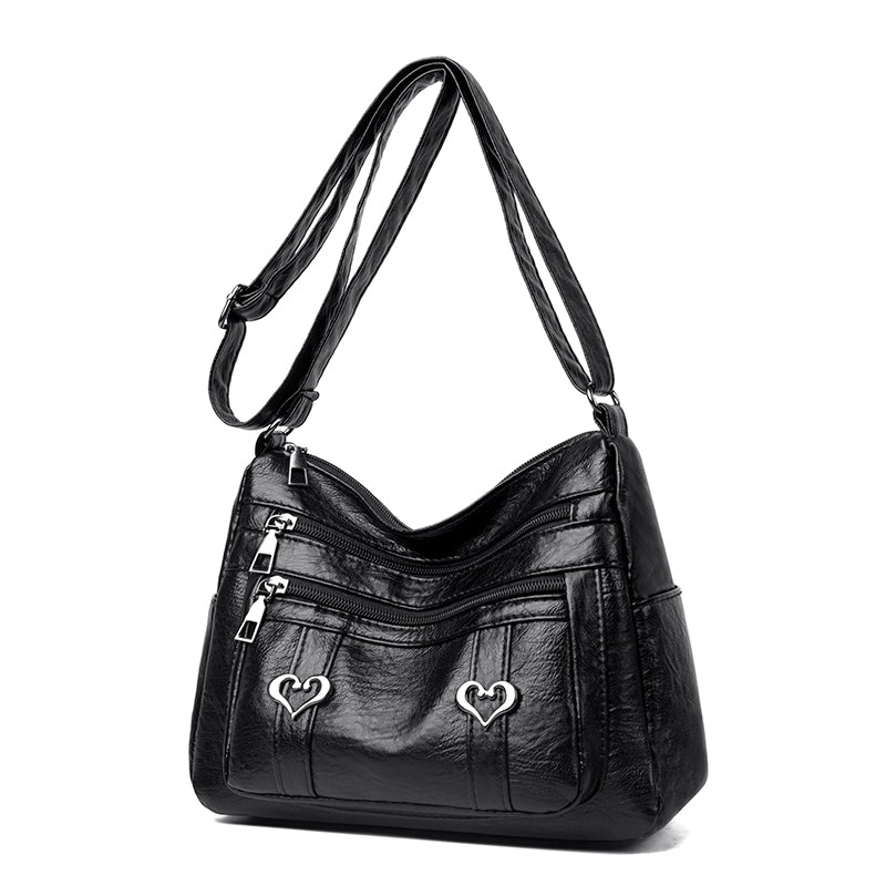 PU Leather Multi-Pockets Crossbody Bag - Smart Shopper