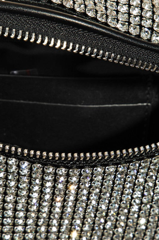 Fame Pave Rhinestone Crossbody Bag - Smart Shopper