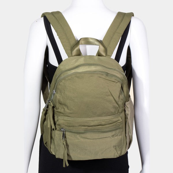 Fame Nylon Multi Pocket Backpack Bag - Smart Shopper