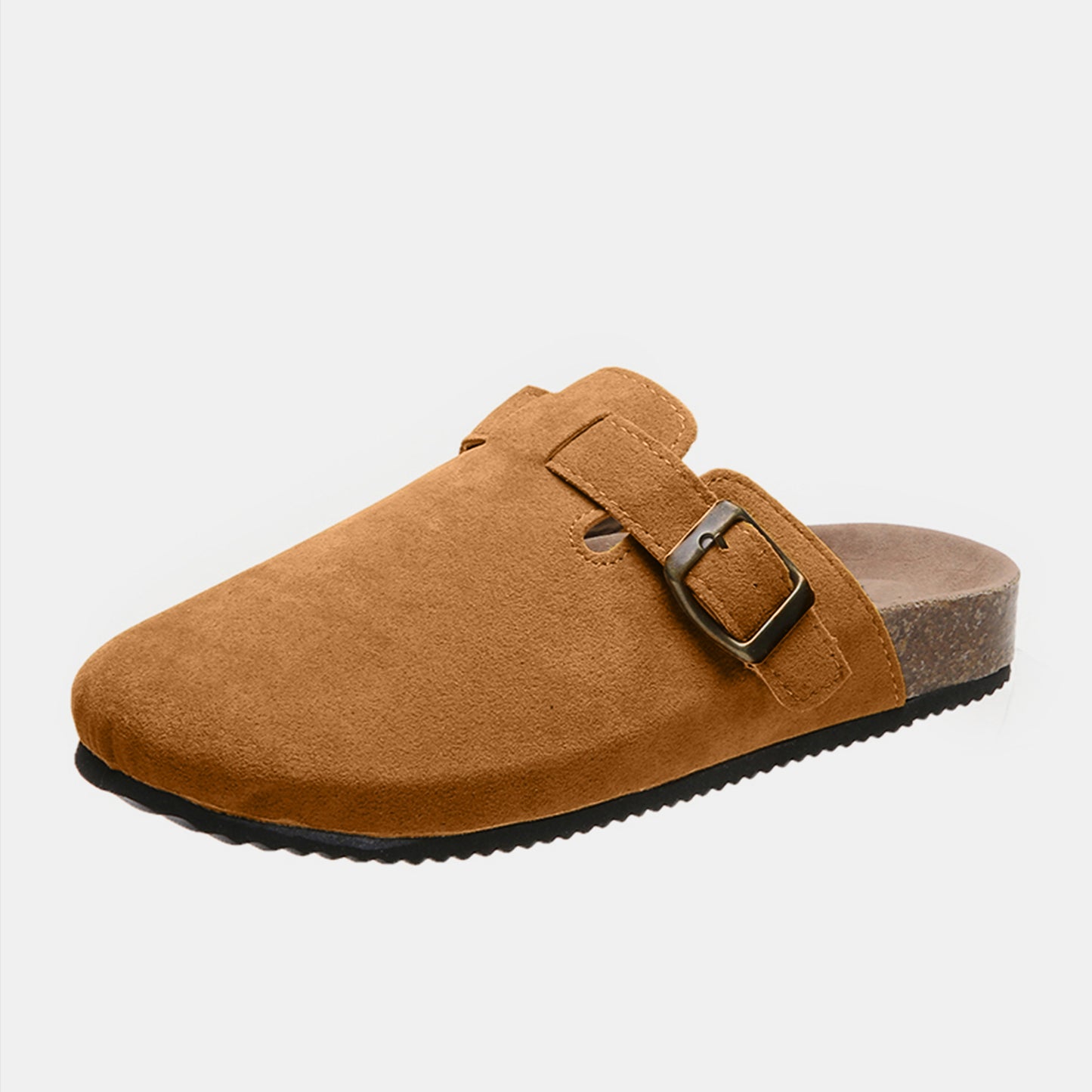 Suede Closed Toe Buckle Slide - Smart Shopper