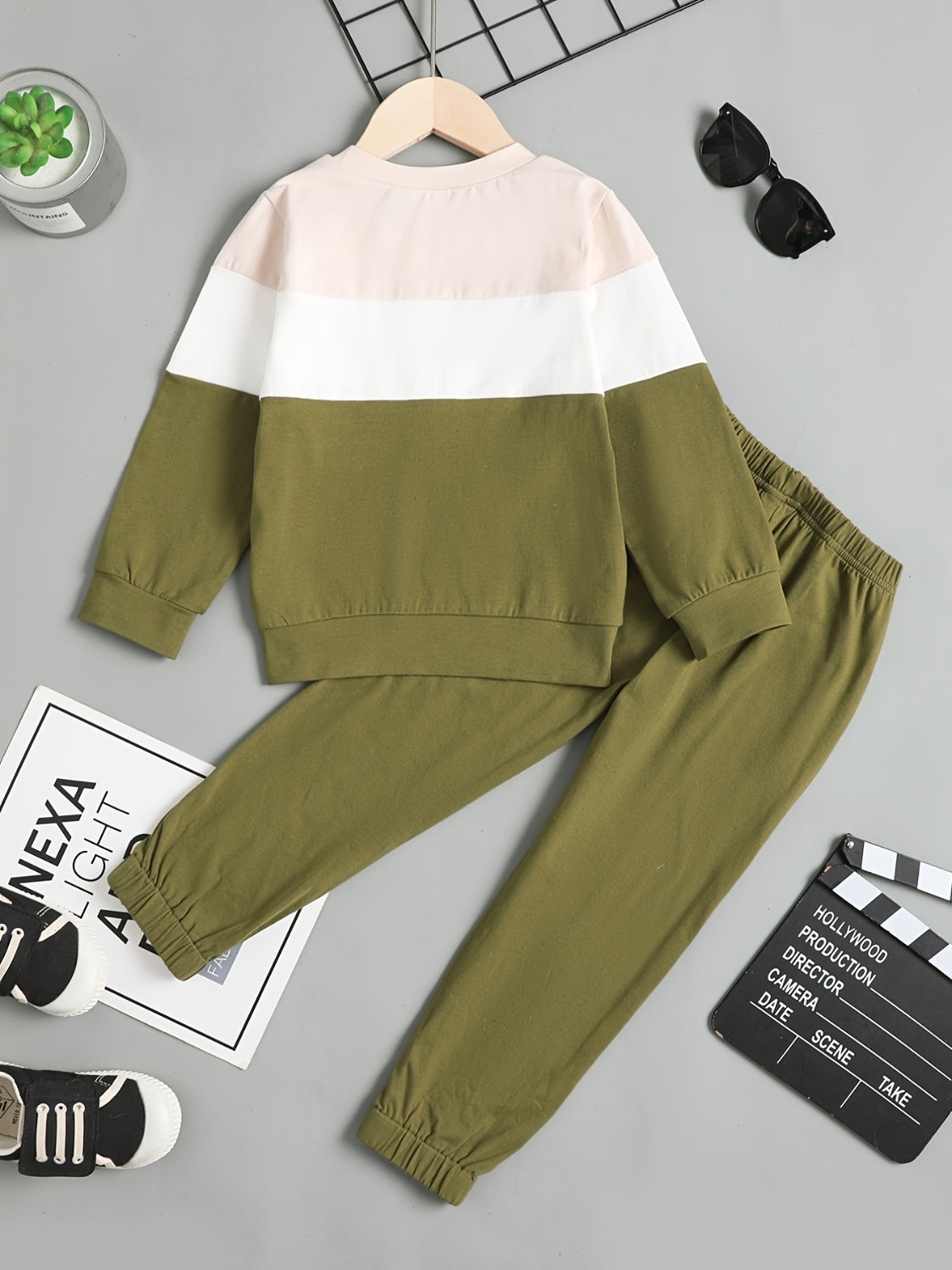 Children's Color Block Top and Pants Set - Smart Shopper