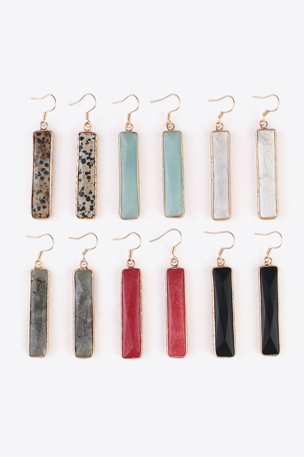 Natural Stone Drop Earrings - Smart Shopper