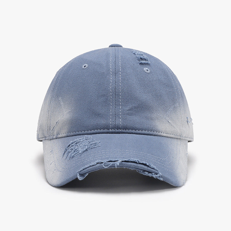 Distressed Adjustable Cotton Hat - Smart Shopper