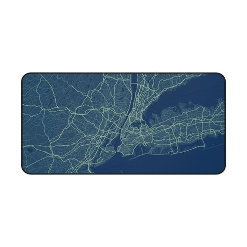 Glowing NYC X Ray Map Desk Mat - Smart Shopper