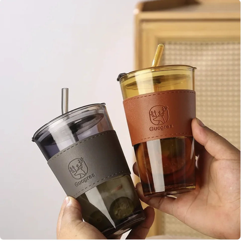 Dual-Layer Insulated Glass Cup - Smart Shopper