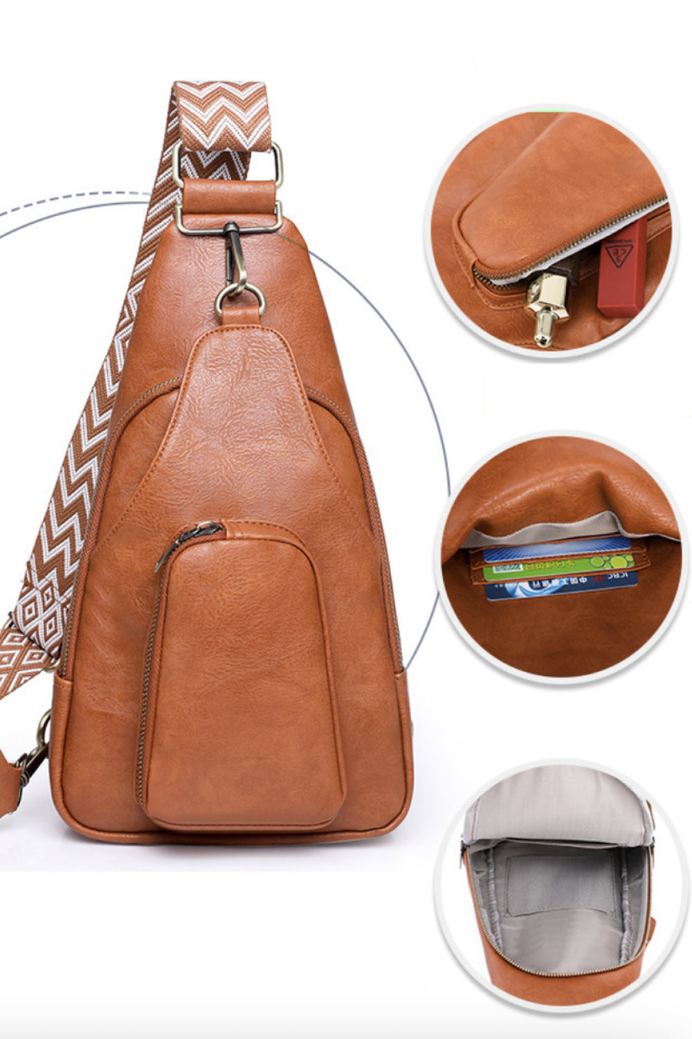 Adored Take A Trip PU Leather Sling Bag - Smart Shopper