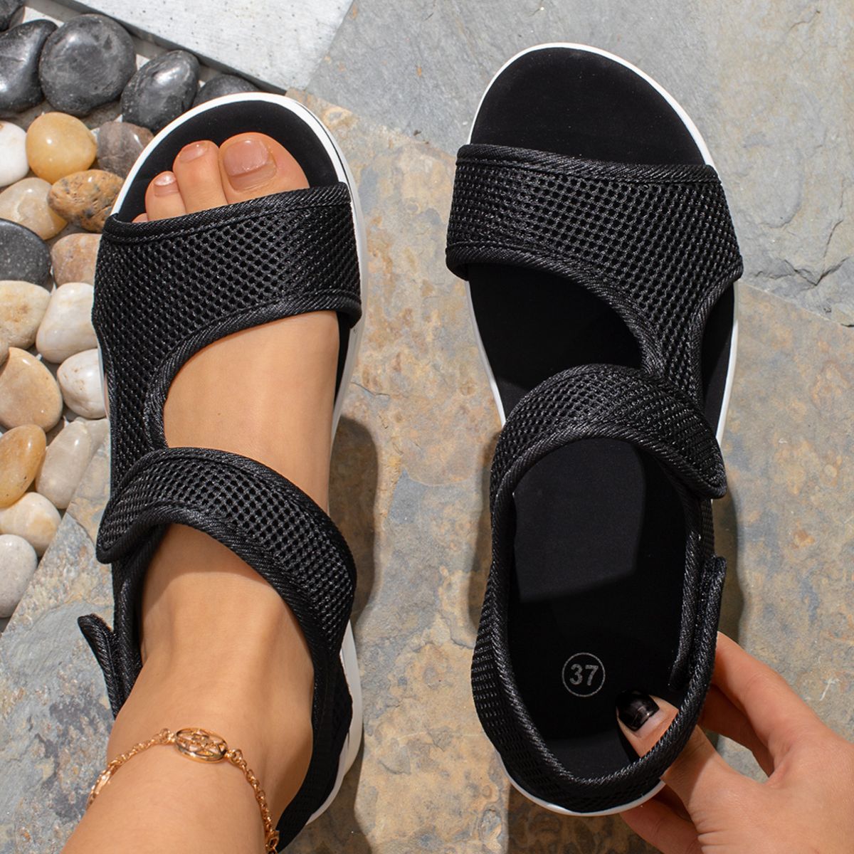 Velcro Mesh Breathable Sandals - Smart Shopper