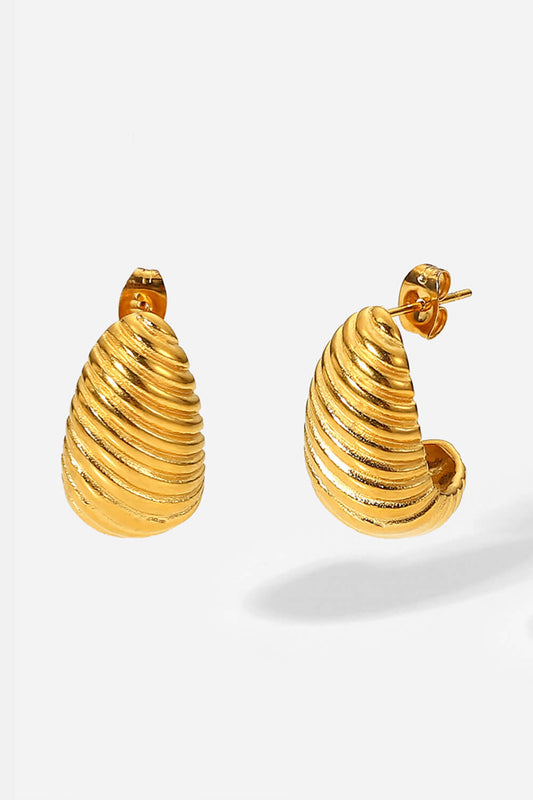 Shell Shore Spiral Stud Earrings - Smart Shopper