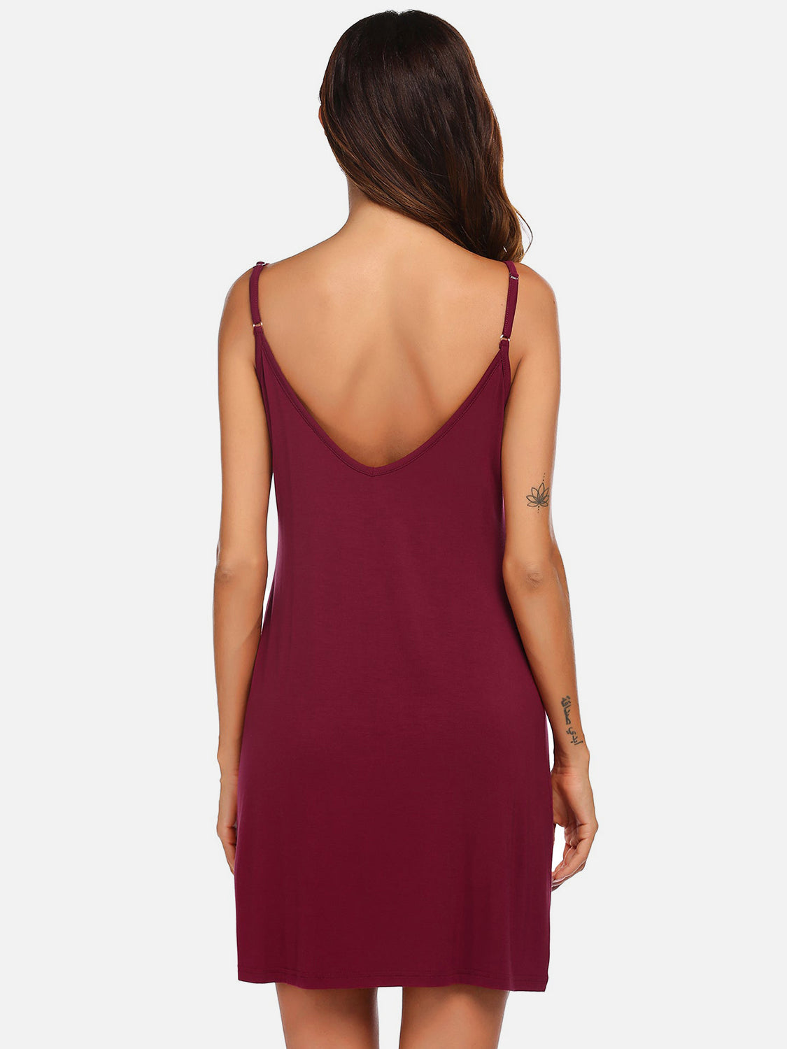 Scoop Neck Spaghetti Strap Lounge Dress - Smart Shopper