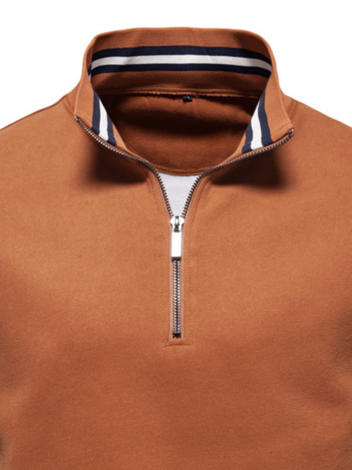 Men's Color Block Long Sleeve Polo - Smart Shopper