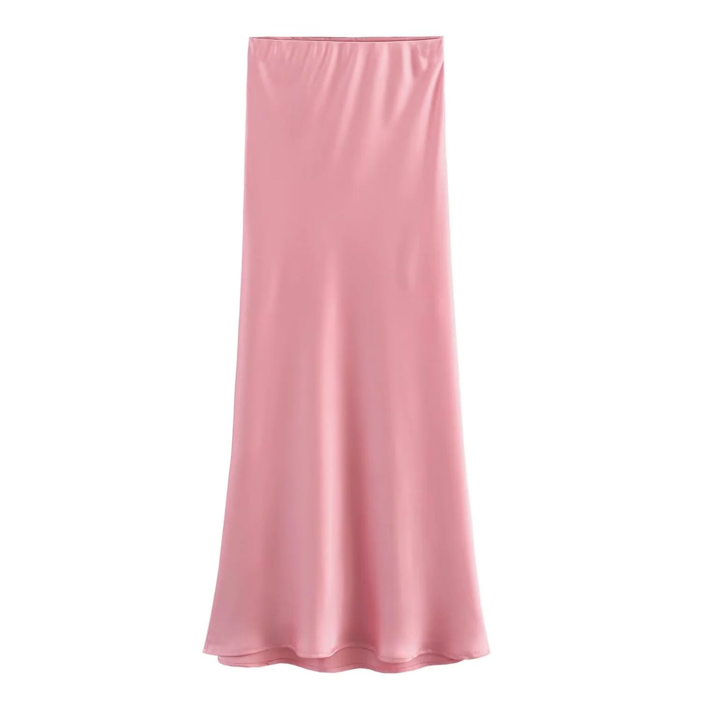 Elegant Satin Midi Pleat Skirt - Smart Shopper 