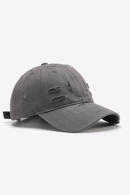 Distressed Adjustable Baseball Cap - Smart Shopper