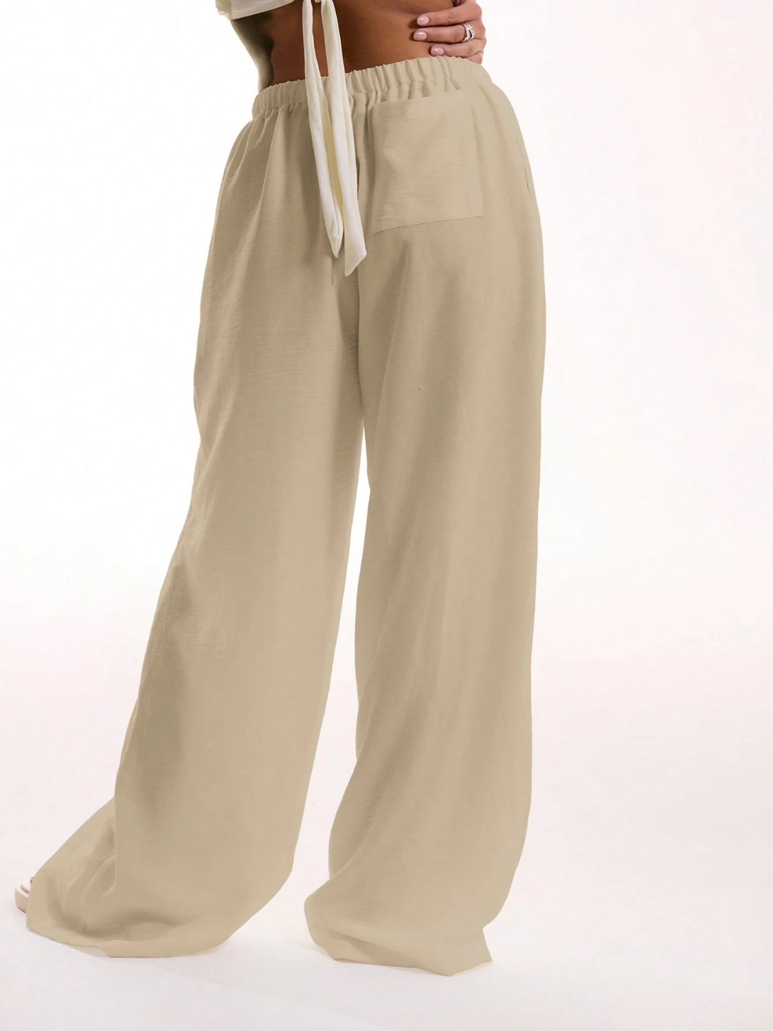 Drawstring Wide Leg Pants - Smart Shopper