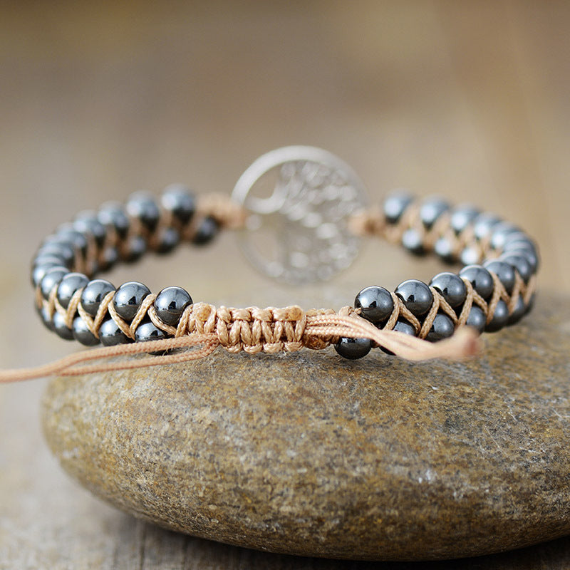 Alloy Natural Stone Braided Bracelet - Smart Shopper