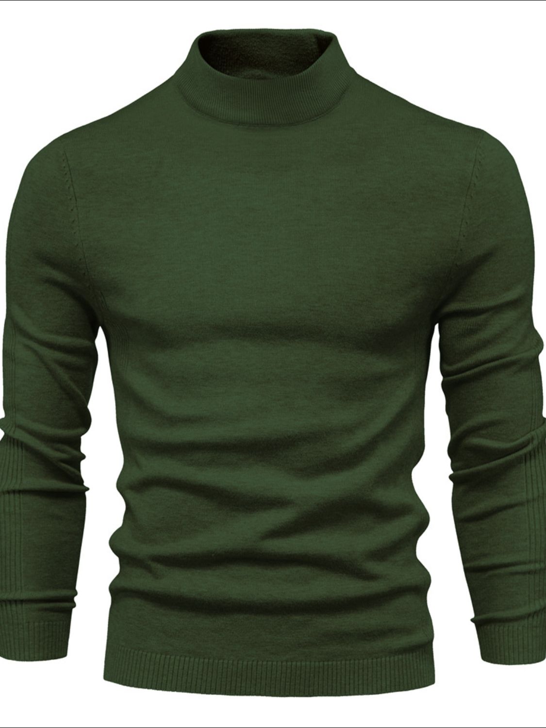 Men's Mock Neck Long Sleeve Sweater - Smart Shopper