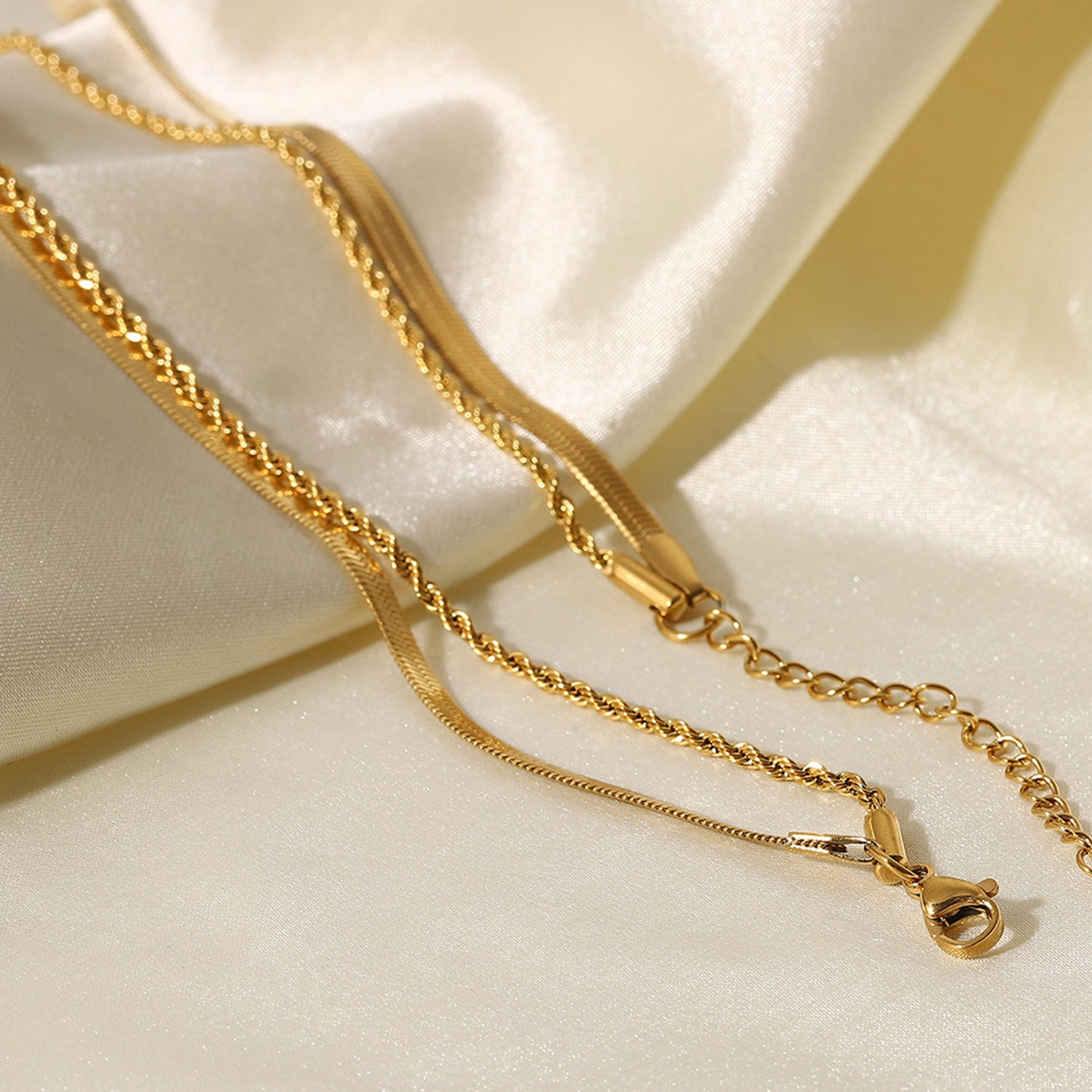 18K Gold-Plated Double-Layered Necklace - Smart Shopper