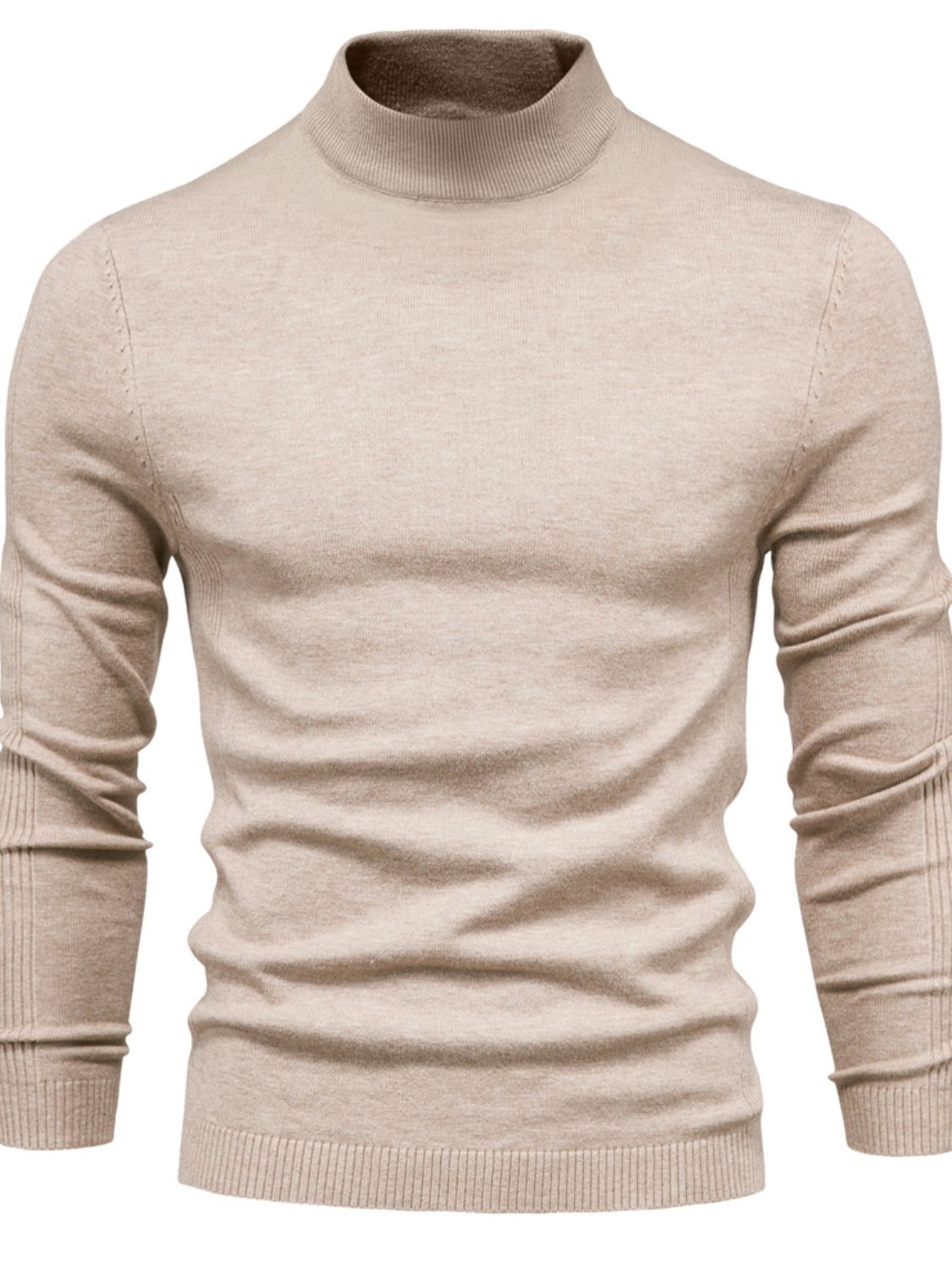 Men's Mock Neck Long Sleeve Sweater - Smart Shopper