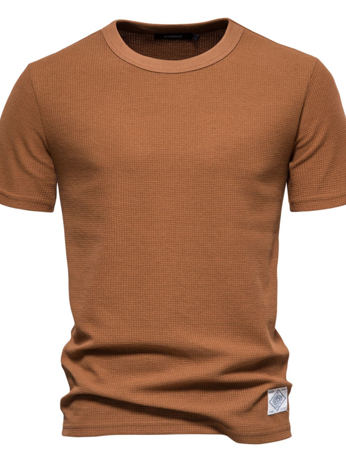 Men's Waffle-Knit Short Sleeve T-Shirt - Smart Shopper