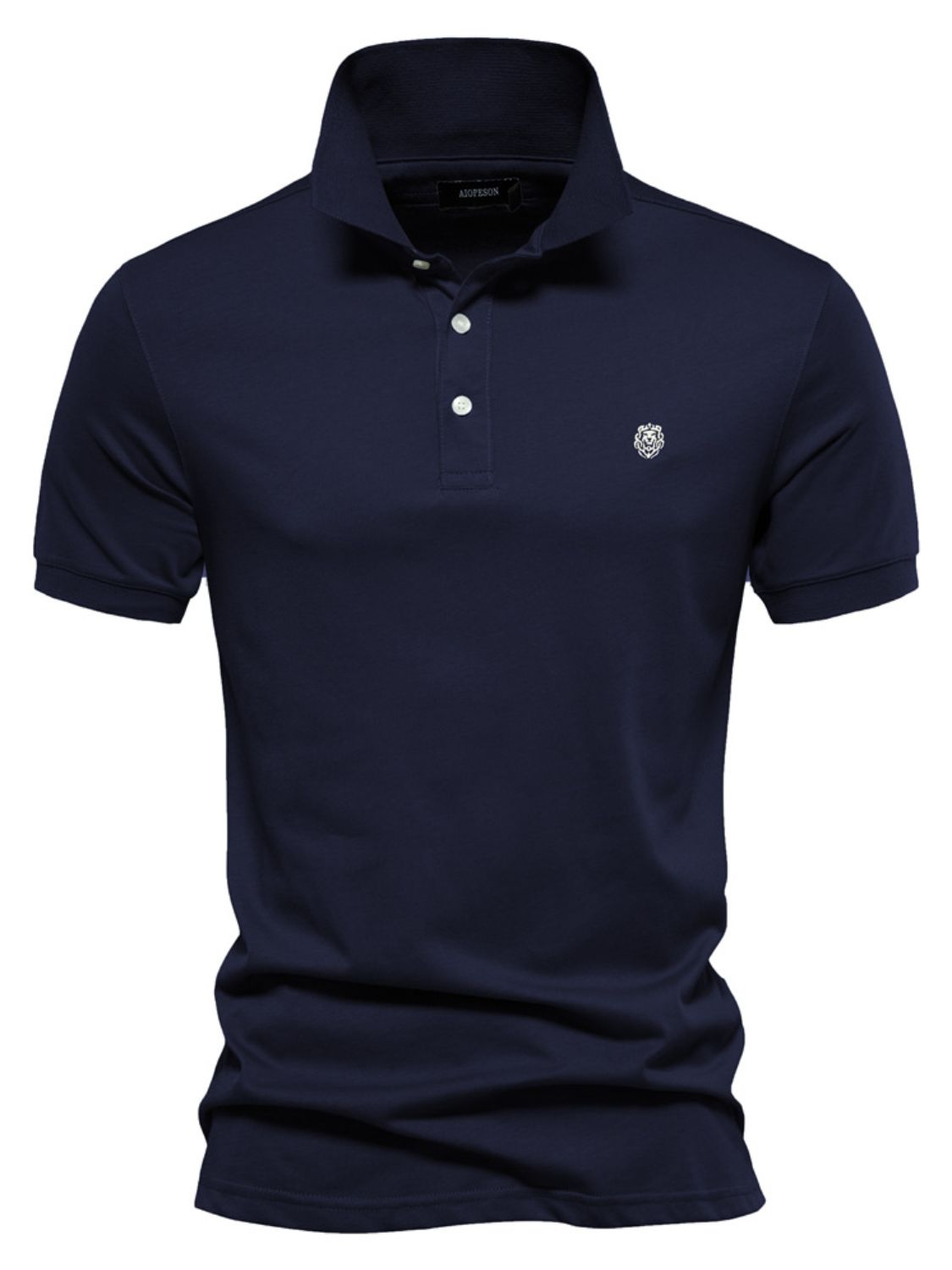 Men's Embroidered Collared Short Sleeve Polo - Smart Shopper