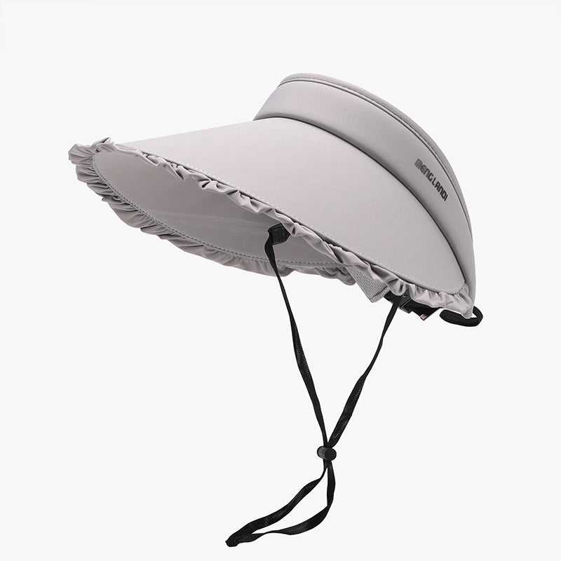 Frill Adjustable Ice Silk Sun Hat - Smart Shopper