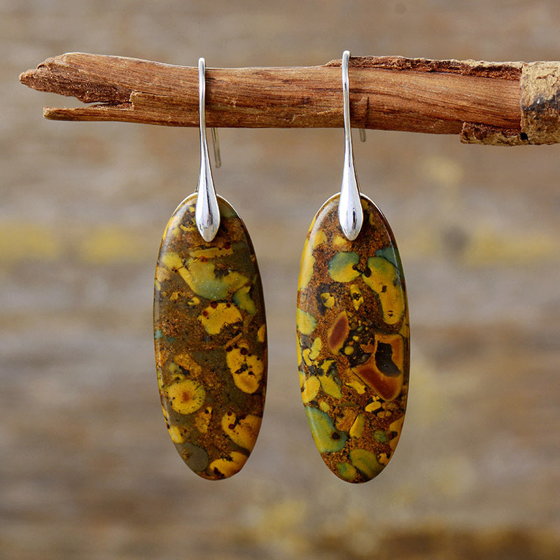 Natural Stone Copper Dangle Earrings - Smart Shopper