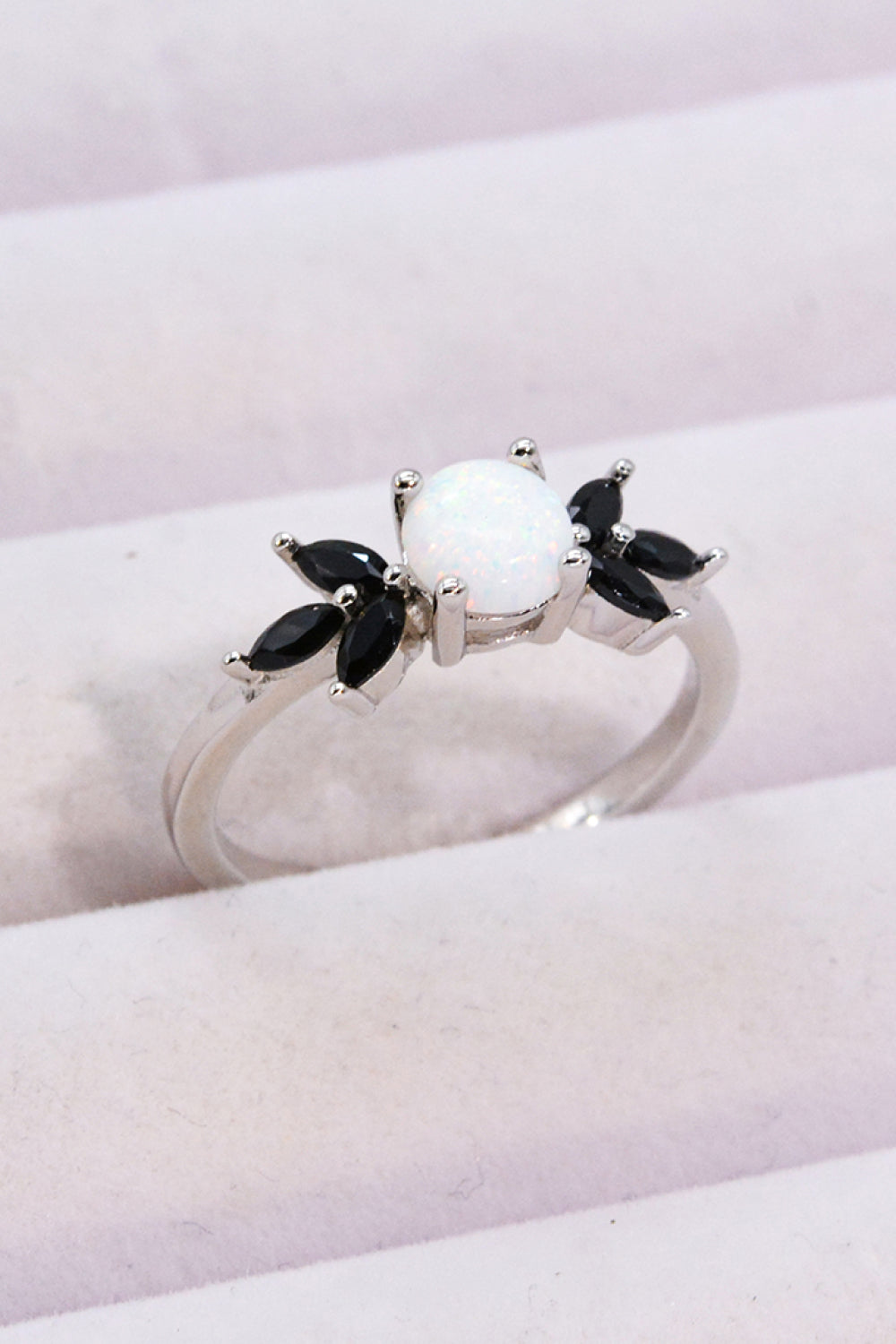 Opal and Zircon Contrast Ring - Smart Shopper