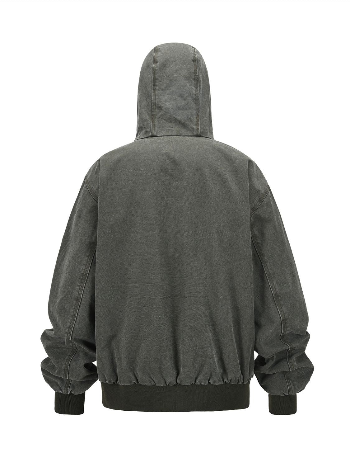 Men's Zip Up Washed Hooded Jacket - Smart Shopper