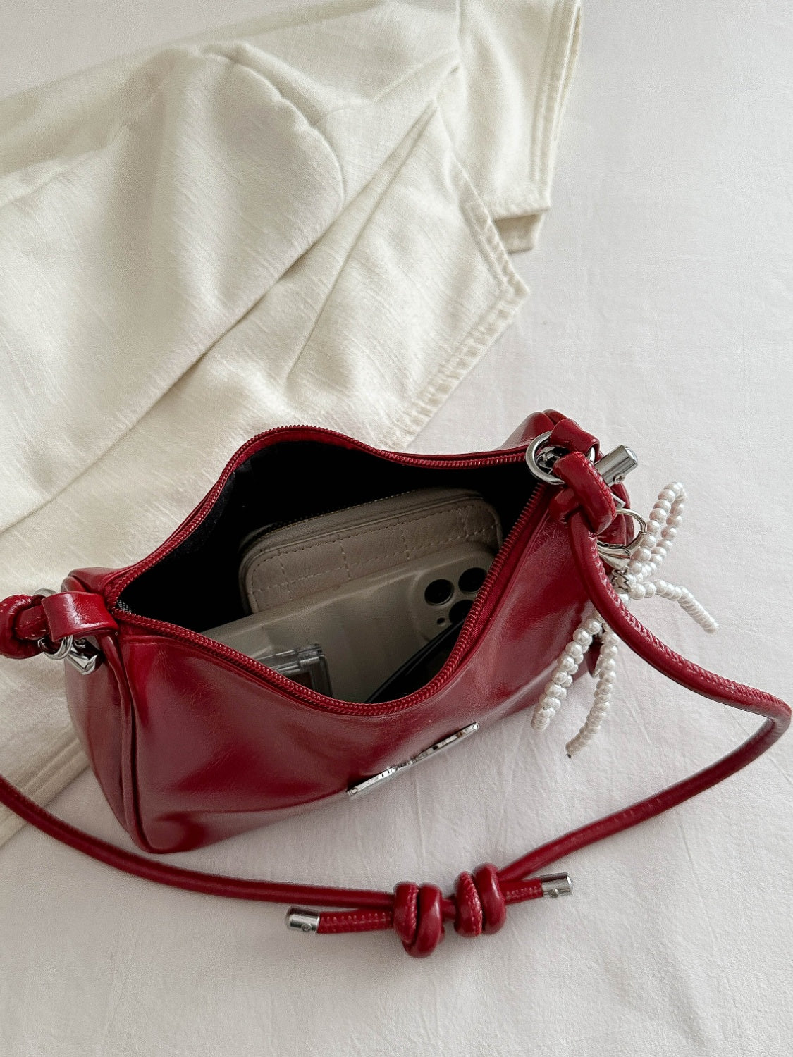 Butterfly PU Leather Shoulder Bag - Smart Shopper