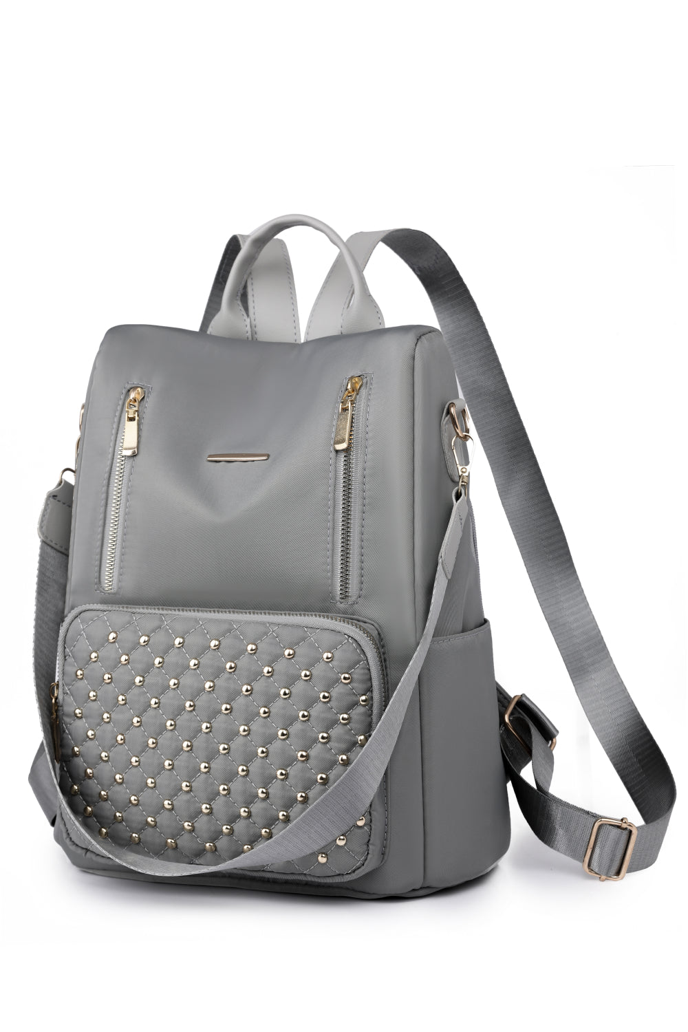 Zipper Pocket Beaded Backpack - Smart Shopper